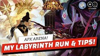 FULL LABYRINTH RUN + TIPS! AFK ARENA