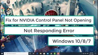 Fix - NVIDIA Control Panel Not Opening Windows 10/8/7