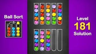 Ball Sort Puzzle Solution Level 181