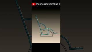 Solidworks Rocking chair #3d #furniture #solidworks #design #cad3d #2d #table #solidworkstutorial