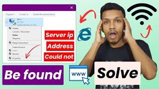 Server ip address could not be found (solve) | dns address could not be found windows