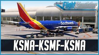 iFly 737 MAX8 | Real World Southwest OPS | John Wayne - Sacramento (Round-trip) | VATSIM