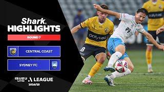 Central Coast Mariners v Sydney FC - Shark Highlights | Isuzu UTE A-League 2024-25 | Round 07