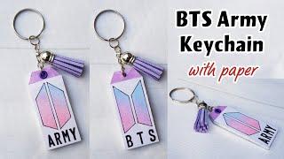 Bts keychain | Bts army keychain | diy keychain | how to make keychain | paper crafts | Bts crafts