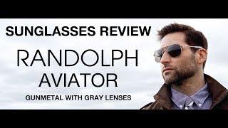 THE NEW Randolph Aviator Sunglasses Review: Gunmetal with Gray Lenses: AF045 AF095 AF145