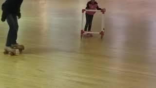 Courtney's first time skating