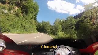 Kurvenhatz im Schwarzwald onboard Honda CBR Fireblade