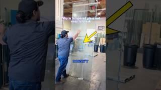 Why is tempered glass not easy to break #mechanical #popularscience #knowledge