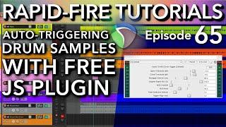 Audio to MIDI Drum trigger JS Plugin (Rapid-fire Reaper Tutorials Ep65)