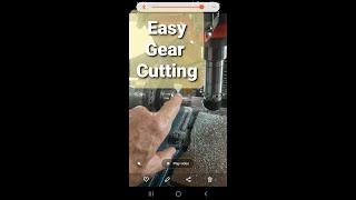 Easy Gear Cutting with Simple Set Up #gearcutting