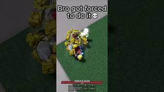 Bro got forced to emote  #roblox #memes #thestrongestbattlegrounds