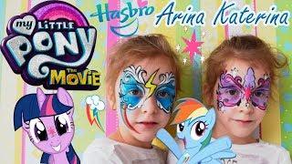 My Little Pony The Movie. Аквагрим Твалайт Спаркл и Рэинбоу Дэш / Май Литл Пони Муви / Face Painting