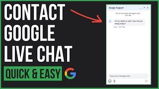 How to Contact Google Support Live Chat! (NEW)