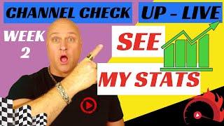 Live Channel Check up Wk 2|See my YouTube Analytics Starting From 0 Subs