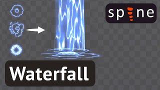 How to animate a waterfall in Spine 2D | VFX