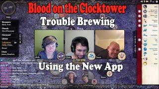 Blood on the Clocktower, Trouble Brewing the beginner friendly script - new clocktower app