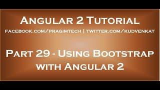 Using Bootstrap with Angular 2