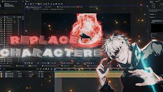 Replace Anime characters - After Effects Tutorial | AMV Tutorial