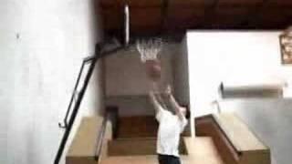 Basketball skateboard trickshots