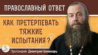 Как претерпевать тяжкие испытания ?  Протоиерей Димитрий Беженарь