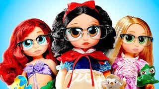  ¡Las Bebés Rapunzel, la Sirenita y Blancanieves NECESITAN LENTES Nuevas! │ La Sirenita Disney!