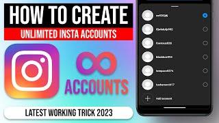 How to Create Unlimited Instagram accounts for FREE on Android 2023 | Free Instagram Accounts trick