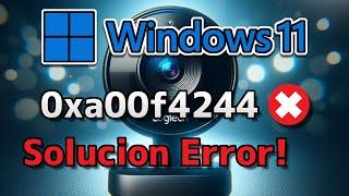 ERROR 0XA00F4244 "NO SE ENCUENTRA LA CÁMARA" EN WINDOWS 10 (No detecta la webcam en PC). SOLUCIÓN