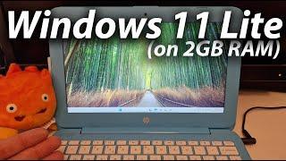 Windows 11 Lite on 2GB HP Stream 11 (Lite / IoT LTSC Enterprise Edition)