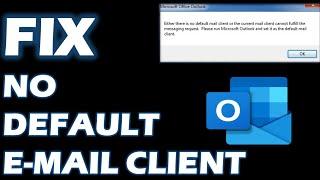 Fix "No default mail client" error when sending files from Office programs