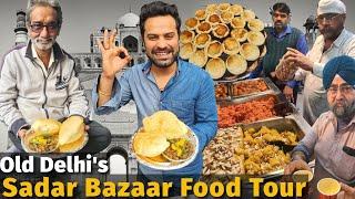 Best Places to Eat in SADAR BAZAAR Old Delhi | Nandi Di Hatti, Famous Daulat Chaat, Rajma Palak Rice