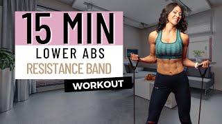 15 Mins | Lower Abs | Resistance Band Workout // Reggie C Fitness