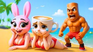 TUNG TUNG Crashes BALLERINA CAPPUCCINA’s Beach Day… and What Happens Will Break Your Heart 