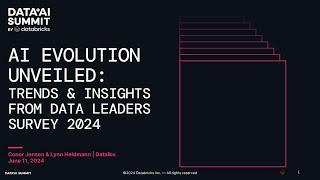 Sponsored By: Dataiku | AI Evolution Unveiled: Trends & Insights from Data Leaders Survey 2024