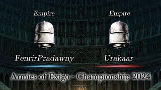 FenrirPradawny vs Urakaar - Armies of Exigo Championship 2024