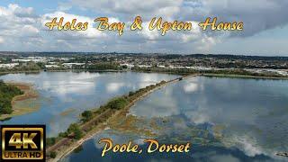 HOLES BAY & UPTON HOUSE COUNTRY PARK, Poole, Dorset, UK By Drone - 4K