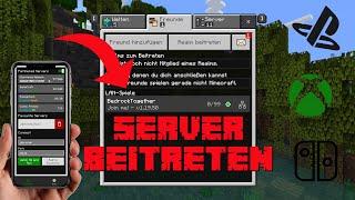 Server auf Playstation/Xbox/Switch beitreten in Minecraft Tutorial