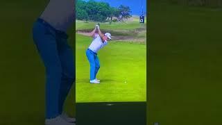 Justin Thomas topped his 2nd shot straight into a bunker a few yards in front of him Scottish Open