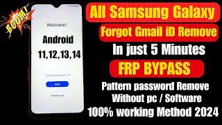 All Samsung FRP Bypass 2024|Samsung Google Lock Remove Android 11/12/13/14 New Method No *#0*#