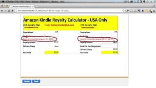 Amazon Kindle Royalty Calculator