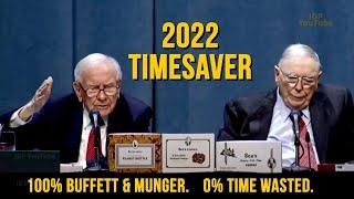 TIMESAVER 2022 Berkshire Hathaway Annual Meeting with Charlie Munger & Warren Buffett