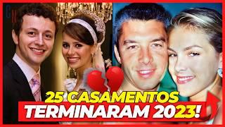 25 CASAIS DE ARTISTAS FAMOSOS QUE SEPARARAM EM 2023! 