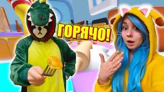 ПРОБУЮ ПЕЛЬМЕНИ (ЕВА ПРИГОТОВИЛА :3) Roblox Escape Fast Food Obby