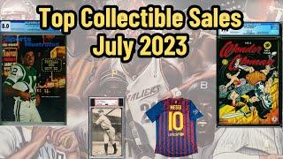 Top Collectible Sales - July 2023 - Sports Cards, Sports Magazines, Comics, and Memorabilia