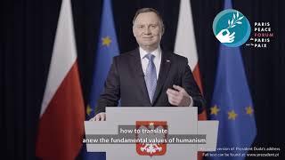 Andrzej Duda, President of the Republic of Poland - Paris Peace Forum