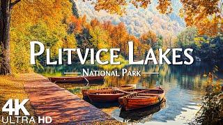 Plitvice Lakes National Park 4K - Enchanting Autumn Waterfall, 4K Autumn Nature Relaxation Film