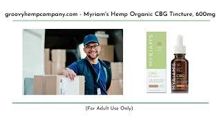 Learn About Organic CBG Wellness Tinctures. Myriam's Hemp Organic CBG Tincture, 600mg CBG.