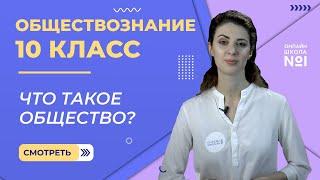 Что такое общество? Видеоурок 1. Часть 1. Обществознание 10 класс