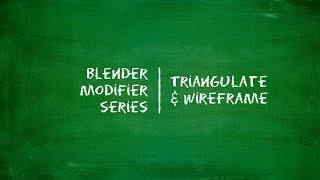 Blender Generate Modifier - Triangulate & Wireframe (हिंदी )