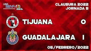 Videogoles J5 S16 Tijuana 0-1 Guadalajara 05-02-2022