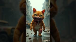 Zombie takeover! will the cat get infected #cat #cute #story #shorts @Stocat @senakirkiz